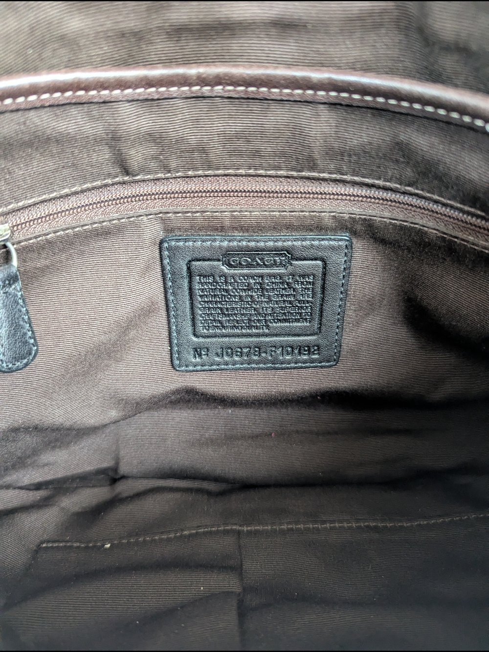 VINTAGE Coach Brown Soho Flap Hobo Shoulder Bag - Picture 8 of 10